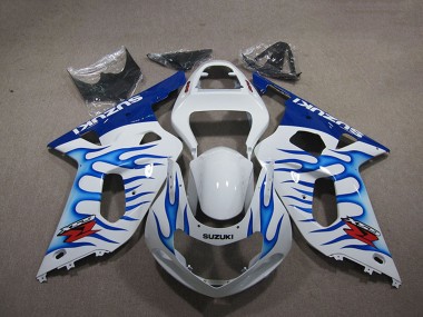 Comprare Carena Moto Suzuki GSXR 750 2001-2003 - Bianco Blu Fiamma