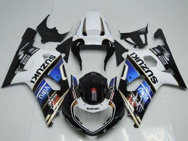 Comprare Carena Moto Suzuki GSXR 750 2001-2003 - Bianco Blu Nero Lucido Viru