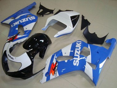 Comprare Carena Moto Suzuki GSXR 750 2001-2003 - Bianco Blu Nero Lucido