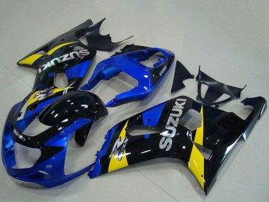Comprare Carena Moto Suzuki GSXR 750 2001-2003 - Blu Giallo Nero Lucido