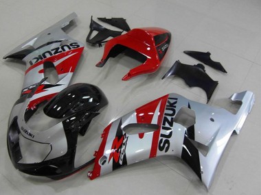 Comprare Carena Moto Suzuki GSXR 750 2001-2003 - Rosso Argento Nero