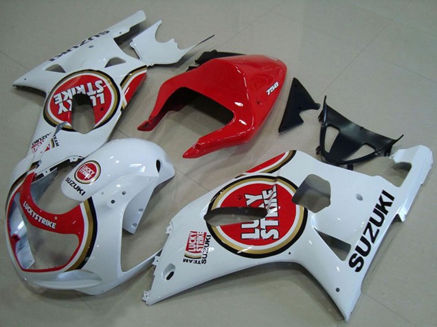 Comprare Carena Moto Suzuki GSXR 750 2001-2003 - Bianco Rosso Lucky Strike