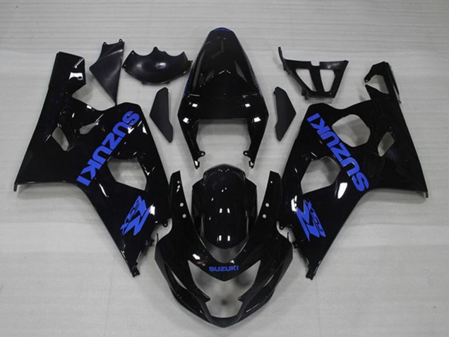 Comprare Carena Moto Suzuki GSXR 750 2004-2005 - Nero Lucido Blu Decal
