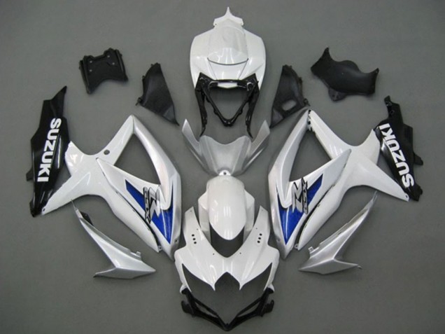 Comprare Carena Moto Suzuki GSXR 750 2008-2010 - Bianco Argento Blu Nero