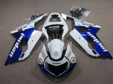 Comprare Carena Moto Suzuki GSXR 1000 2000-2002 - Bianco Blu Jordan Motul