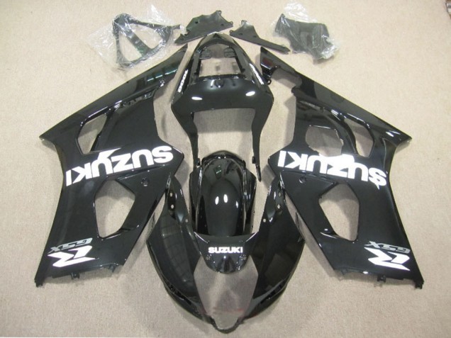 Comprare Carena Moto Suzuki GSXR 1000 2003-2004 - Nero Lucido Bianco Decal