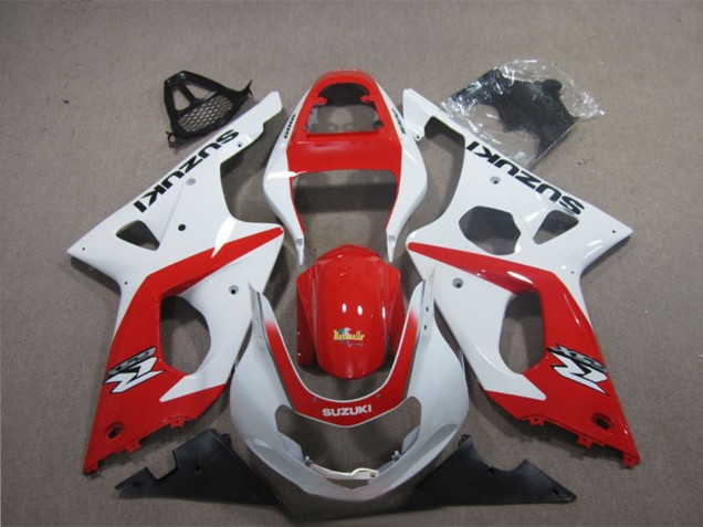 Comprare Carena Moto Suzuki GSXR 1000 2003-2004 - Bianco Rosso