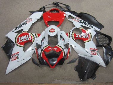 Comprare Carena Moto Suzuki GSXR 1000 2005-2006 - Bianco Rosso Lucky Strike Motul