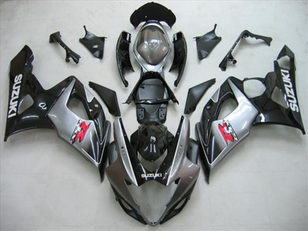 Comprare Kit Carena Moto Suzuki GSXR 1000 2005-2006 - Nero Lucido Argento Rosso