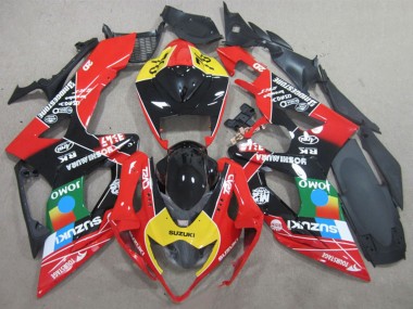 Comprare Carena Moto Suzuki GSXR 1000 2005-2006 - Nero Rosso Giallo Blu JOMO