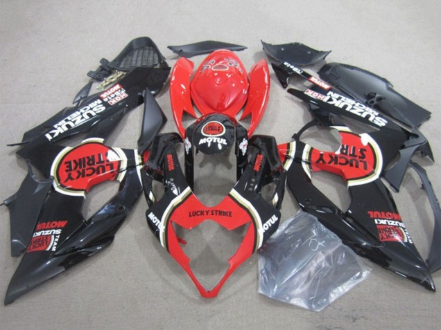 Comprare Carena Moto Suzuki GSXR 1000 2005-2006 - Nero Rosso Lucky Strike Motul
