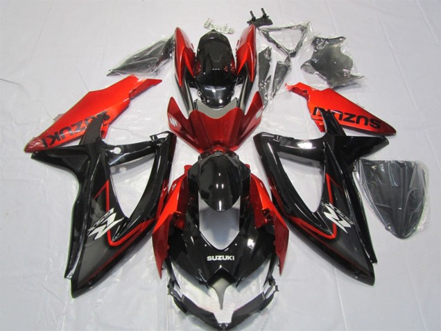 Comprare Carena Moto Suzuki GSXR 1000 2007-2008 - Nero Lucido Rosso