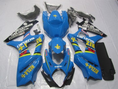 Comprare Kit Carena Moto ABS Suzuki GSXR 1000 2007-2008 - Blu Oro Nero Rizla