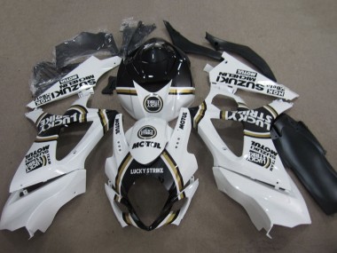 Comprare Carena Moto Suzuki GSXR 1000 2007-2008 - Bianco Nero Lucky Strike Motul