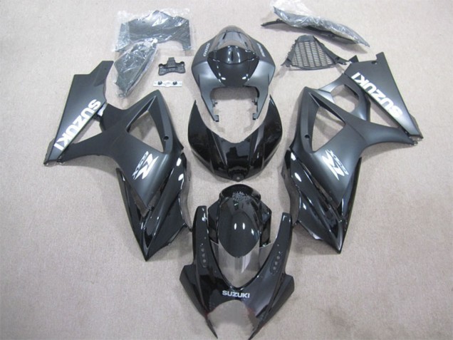 Comprare Kit Carena Moto ABS Suzuki GSXR 1000 2007-2008 - Nero Lucido Nero Opaco
