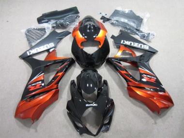 Comprare Carena Moto Suzuki GSXR 1000 2007-2008 - Nero Lucido Arancia