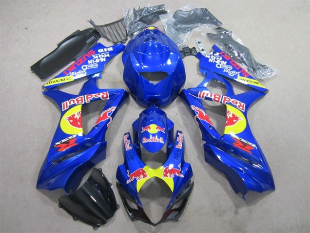 Comprare Carena Moto Suzuki GSXR 1000 2007-2008 - Blu Giallo Nero Red Bull