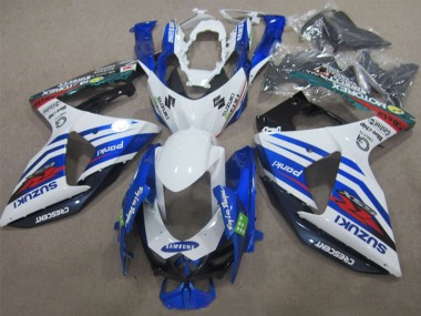 Comprare Carena Moto Suzuki GSXR 1000 2009-2016 - Bianco Blu Rosso Samsung