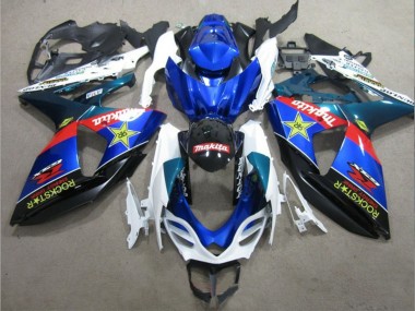 Comprare Carena Moto Suzuki GSXR 1000 2009-2016 - Bianco Blu Rosso Nero Rockstar
