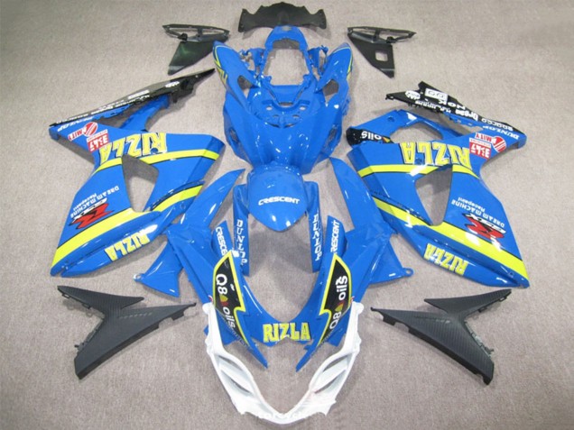 Comprare Carena Moto Suzuki GSXR 1000 2009-2016 - Blu Giallo Rizla Q8 Oils