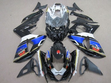 Comprare Carena Moto Suzuki GSXR 1000 2009-2016 - Bianco Blu Nero Dark Dog