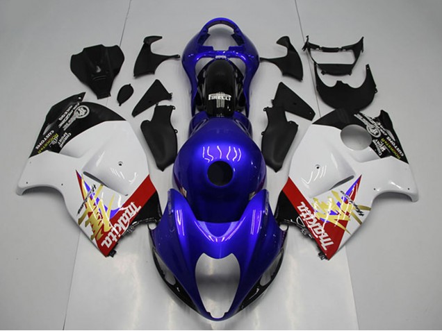Comprare Carena Moto Suzuki GSXR 1300 Hayabusa 1996-2007 - Blu Bianco
