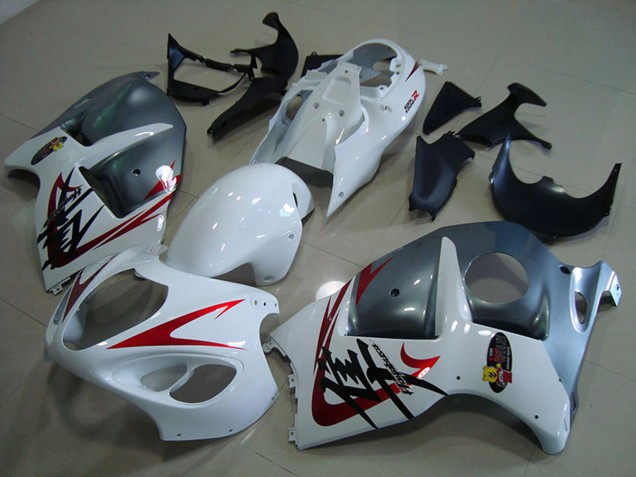 Comprare Carena Moto Suzuki GSXR 1300 Hayabusa 1996-2007 - Bianco Rosso Grigio Opaco