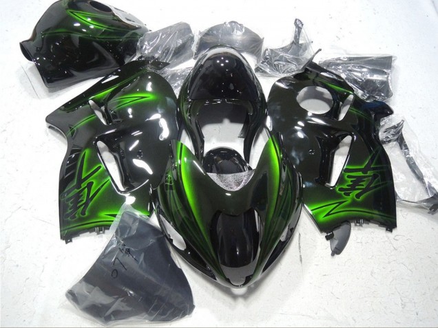 Comprare Carena Moto Suzuki GSXR 1300 Hayabusa 1996-2007 - Nero Lucido Verde