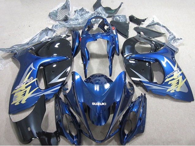 Comprare Carena Moto Suzuki GSXR 1300 Hayabusa 2008-2020 - Blu Bianco Oro Decal