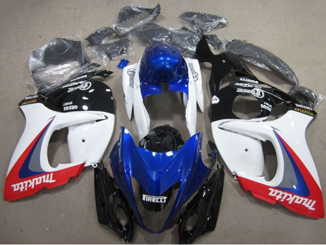 Comprare Carena Moto Suzuki GSXR 1300 Hayabusa 2008-2020 - Bianco Blu Rosso Makita