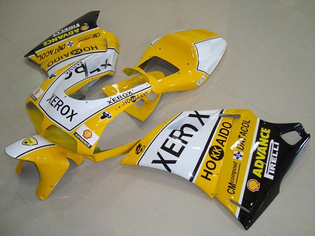 Comprare Carena Moto Ducati 748 916 996 996S 1993-2005 - Bianco Giallo Nero Lucido Xerox