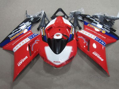 Comprare Carena Moto Ducati 1098 2007-2014 - Rosso Bianco Nero Info Strada Advance