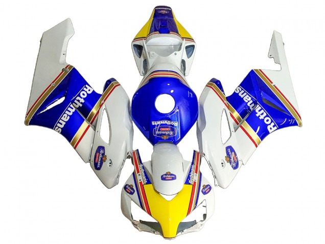 Comprare Carena Moto Honda CBR1000RR 2004-2005 - Bianco Blu Giallo Rothmans