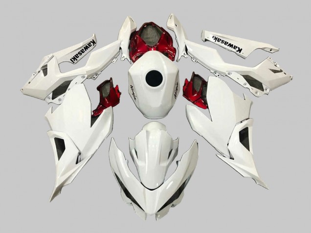 Comprare Carena Moto Kawasaki EX400 2018-2024 - Bianco Rosso Nero