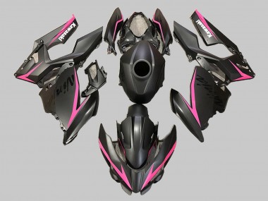 Comprare Carena Moto Kawasaki EX400 2018-2024 - Nero Opaco Rosa
