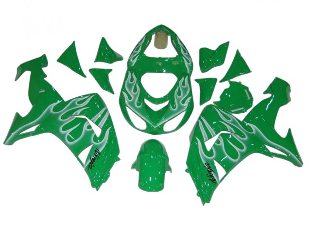 Comprare Carena Moto Kawasaki ZX10R 2006-2007 - Verde Bianco Fiamma