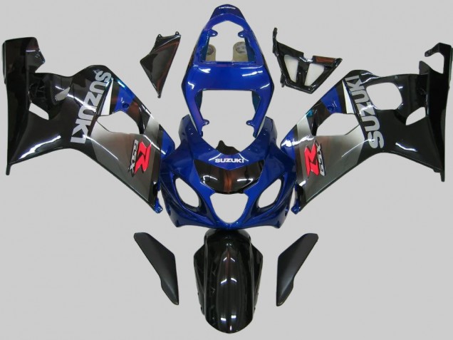 Comprare Carena Moto Suzuki GSXR 600/750 2004-2005 - Blu Grigio Nero Lucido
