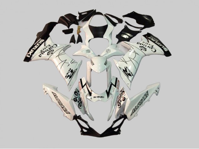 Comprare Carena Moto Suzuki GSXR 600/750 2011-2024 - Bianco Nero Alstare Corona Extra Motul