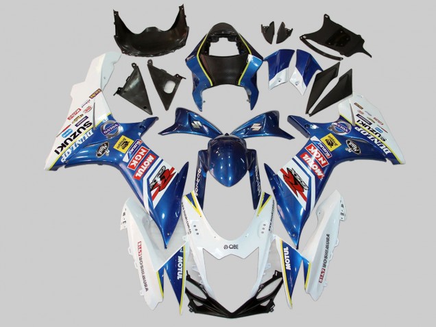 Comprare Carena Moto Suzuki GSXR 600/750 2011-2024 - Bianco Blu Rosso Giallo Motul Dunlop
