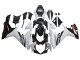 Comprare Carena Moto Suzuki GSXR 600/750 2011-2024 - Bianco Nero Lucido