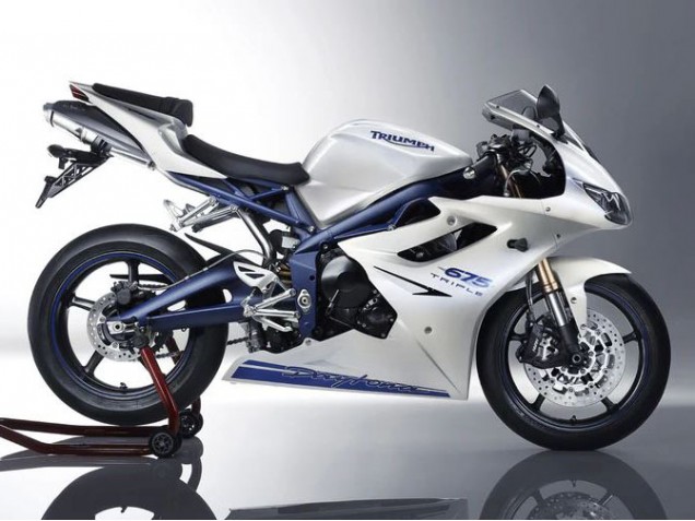 Comprare Carena Moto Triumph Daytona 675 2006-2008 - Bianco Blu