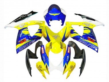 Comprare Carena Moto Suzuki GSXR 600/750 2006-2007 - Bianco Blu Giallo Corona Alstare