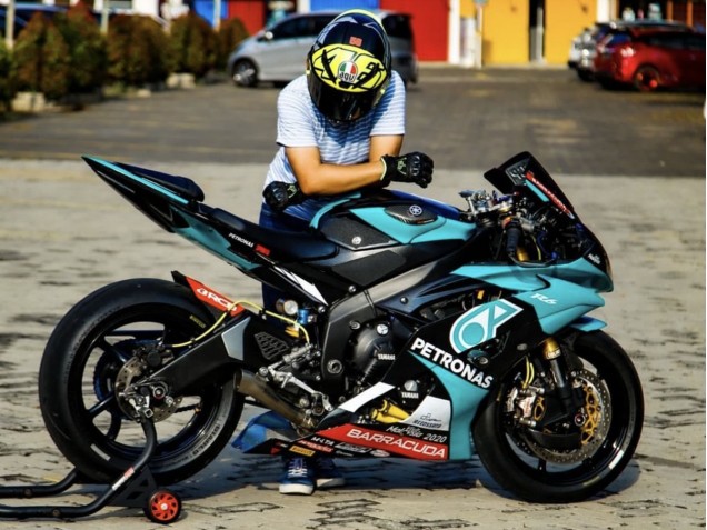 Comprare Carena Moto Yamaha YZF R6 2008-2016 - Verde Chiaro Bianco Nero Petronas