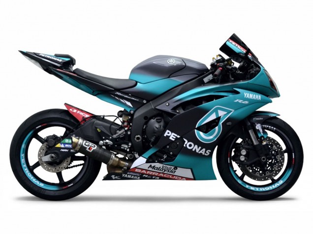 Comprare Carena Moto Yamaha YZF R6 2008-2016 - Verde Chiaro Bianco Nero Petronas