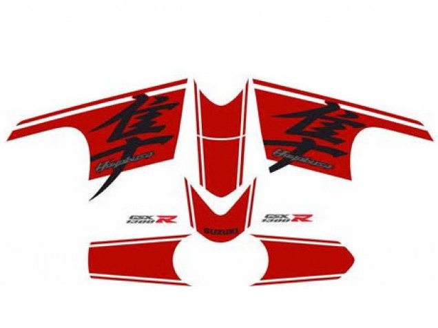 Comprare Carena Moto Suzuki GSXR 1300 Hayabusa 2008-2020 - Nero Lucido Rosso
