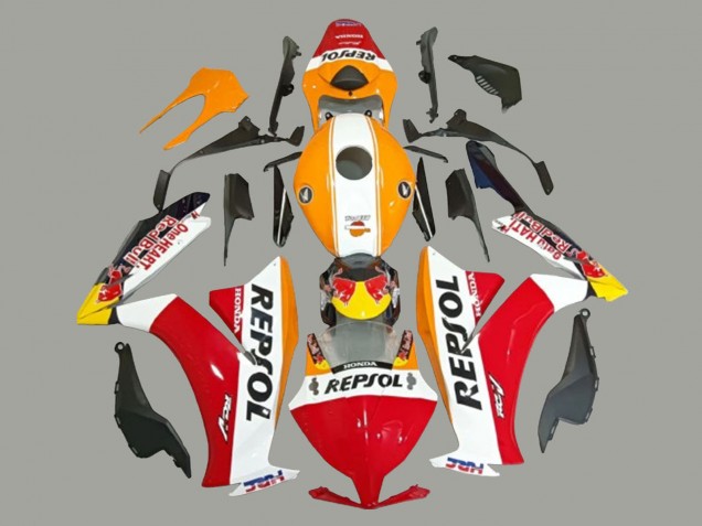 Comprare Carena Moto Honda CBR1000RR 2012-2016 - Bianco Arancia Rosso Giallo HRC Repsol