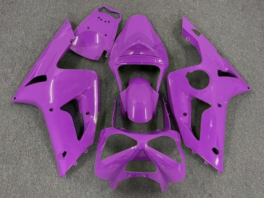 Magenta Lucido Tinta Unita 03-04 Kawasaki ZX6R Carene Moto