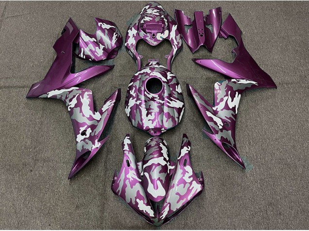 Magenta Scuro Mimetico 04-06 Yamaha R1 Carene Moto Magenta Scuro Mimetico 04-06 Yamaha R1 Carene Moto