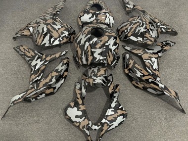 Marrone Chiaro & Argento Camo 09-12 Honda CBR600RR Carene Moto