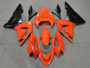 Nero Arancione 04-05 Kawasaki ZX10R Carene Moto
